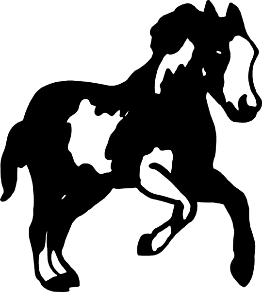 cowboy_up119  Running Paint horse vinyl decal. Personalize on line. 