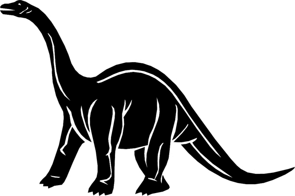 dinosaur6602 -Large Dinosaur silhouette vinyl sticker. Customize on line. decal