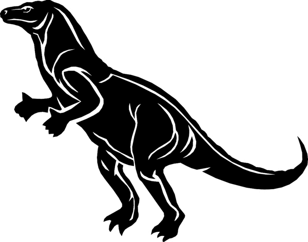 Dinosaur silhouette vinyl sticker. Personalize on line. dinosaur6611