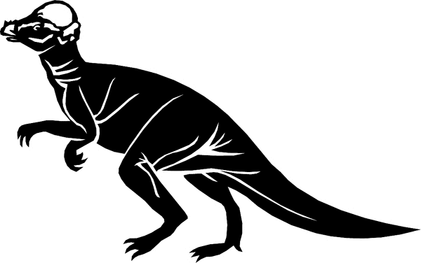 Dinosaur silhouette vinyl decal. Personalize on line. dinosaur6614