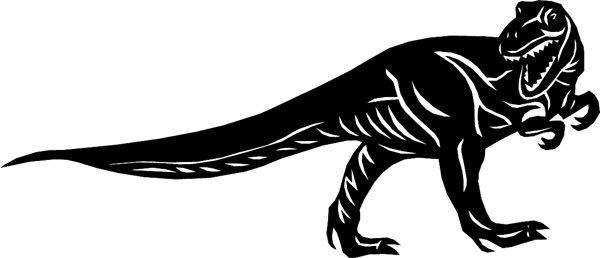 Dinosaur Silhouette vinyl sticker. Customize on line. dinosaur6625