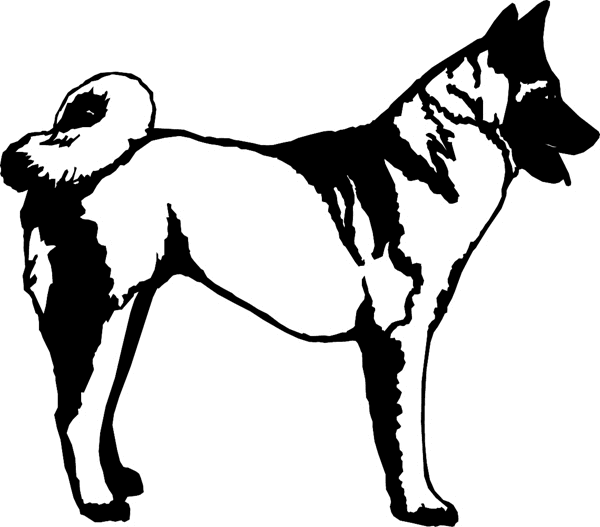 Spitz dog vinyl graphic sticker. Customize on line. dogs7202 - shepard dog decal