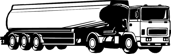 equipment7323 - Tanker Truck vinyl sticker. Customize on line. 