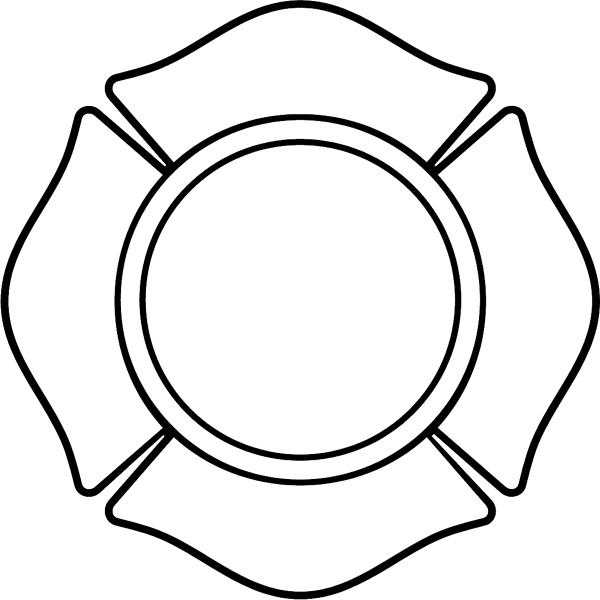fire_dept15-  Fireman shield for lettering decal. Customize on line. 