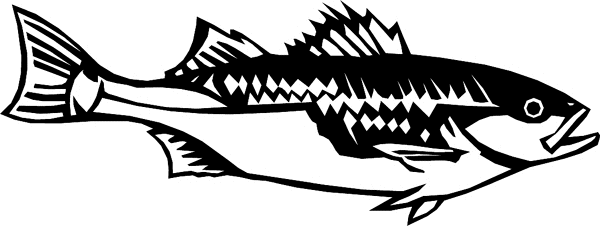 Large Fish vinyl sticker. Personalize on line. fish6302 - decal