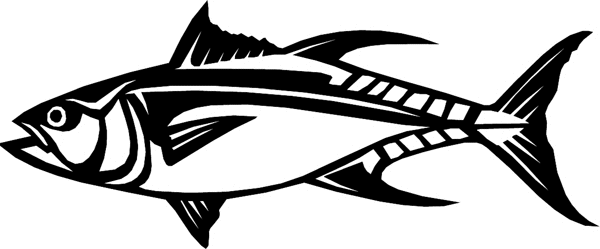 Large Fish graphic sticker. Customize on line. fish6304