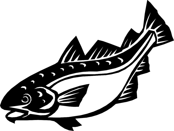 Fish vinyl sticker. Customize on line. fish6308
