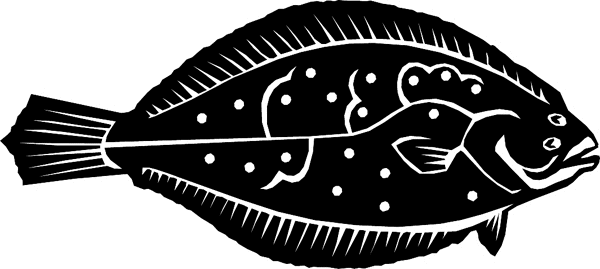 Fish silhouette vinyl graphic sticker. Customize on line. fish6311