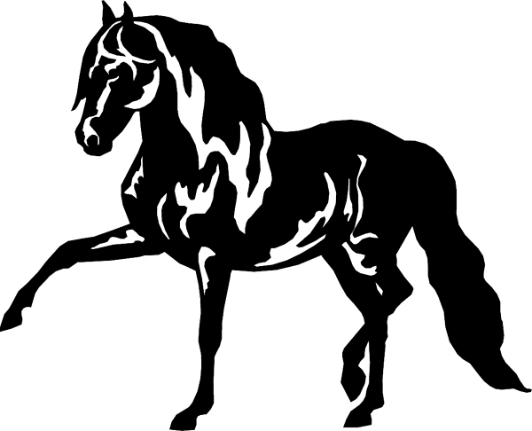 Tennessee Walking Horse vinyl sticker. Personalize on line. horses7102 