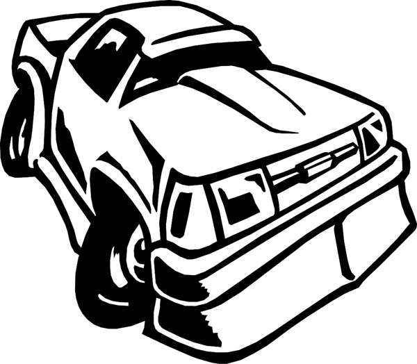 Hot Rod Truck graphic sticker. Customize on line. hotrod7422
