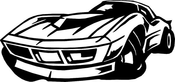 Corvette vinyl graphic sticker. Customize on line. hotrod7424 vette decal