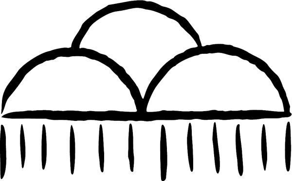 Indian Rainclouds Drawing vinyl decal. Personalize on line. indian19