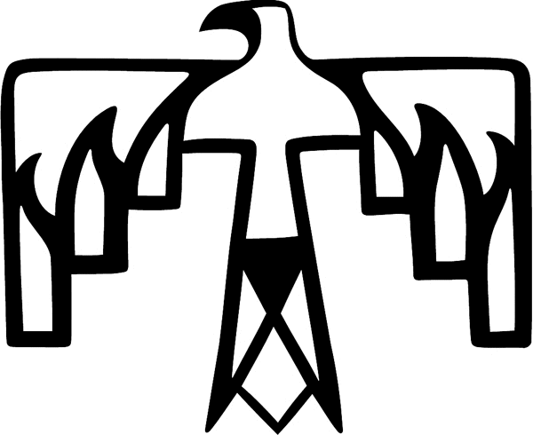 Indian Thunderbird Symbol graphic sticker. Customize on line. indian22