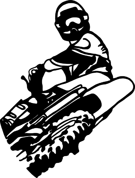 Dirt Bike Rider vinyl sticker. Customize on line. motorcycleM017- trick riding decal
