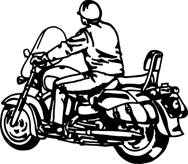 Motorcycle Policeman vinyl graphic sticker. Customize on line. motorcycleM025- motorcycle
