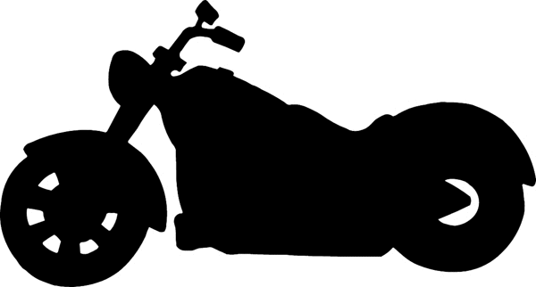 Motorcycle Silhouette vinyl sticker. Personalize on line. motorcycleM042