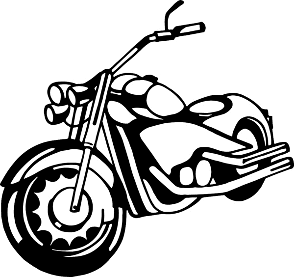Older Motorcycle vinyl graphic decal. Personalize on line. motorcycleM051