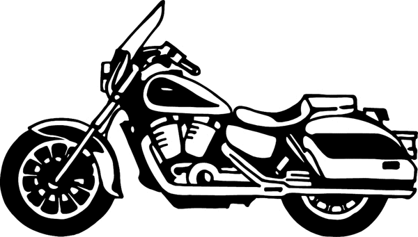 Sharp Motorcycle vinyl graphic sticker. Customize on line. motorcycleM055