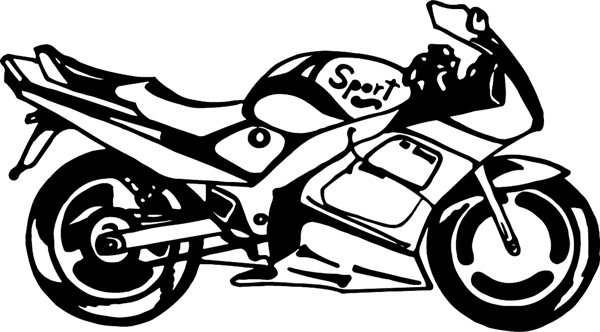 Motorcycle vinyl sticker. Customize on line. motorcycleM057