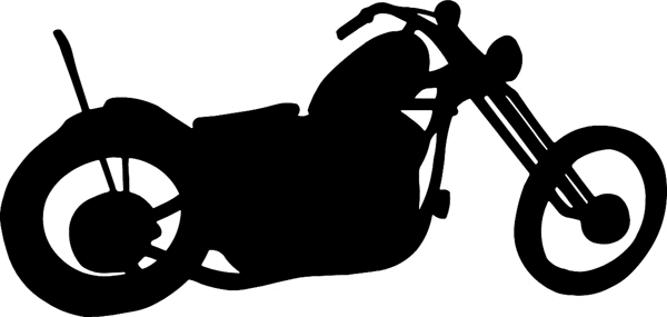 sportster chopper motorcycle silhoutte