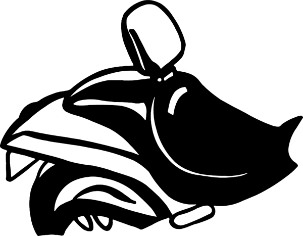Motorcycle Seat vinyl decal. Customize on line. motorcycleM064