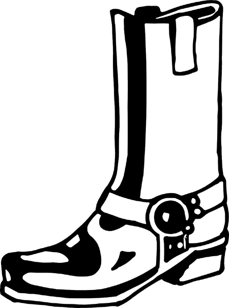 motorcycleM127 - Biker boots vinyl decal. Personalize on line. 