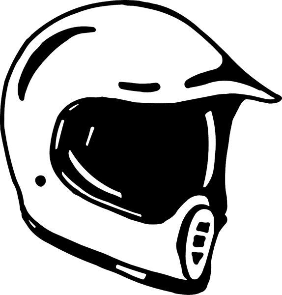 Racing Helmet vinyl graphic sticker. Customize on line.  motorcycleM130 - helmet decal