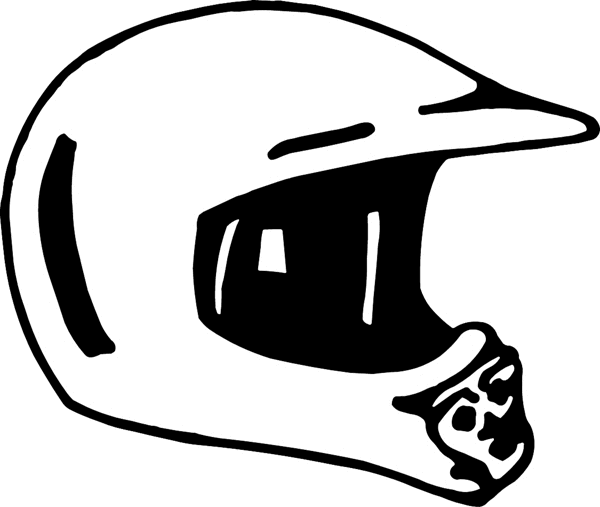 motorcycleM132 - Full face racing helmet decal. Personalize on line. 