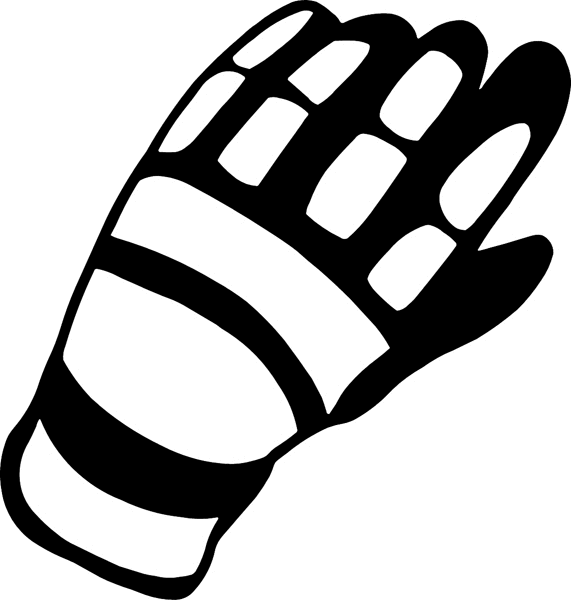 motorcycleM137 - Motorcycle glove vinyl decal. Personalize on line. 