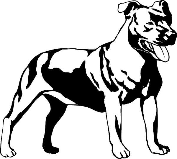 Rottweiler Dog vinyl decal. Personalize on line. pets0144 - big dog decal
