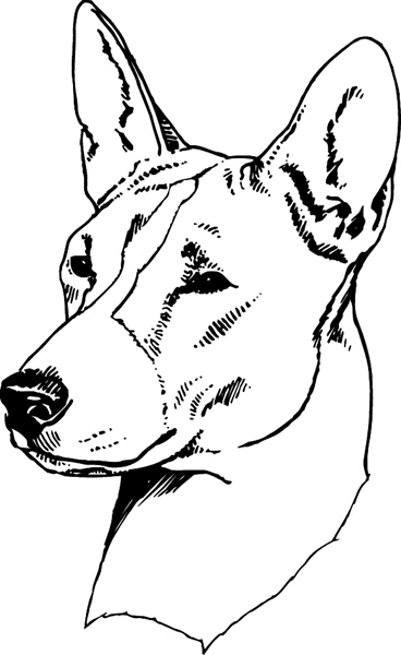 German Shepherd head vinyl sticker. Customize on line. pets0158 - dog decal