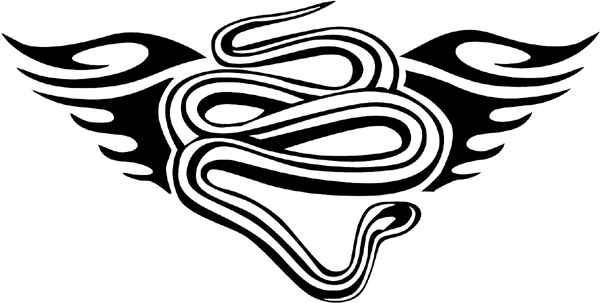 Snake in Flames vinyl decal. Personalize on line. animal-flames-0043b
