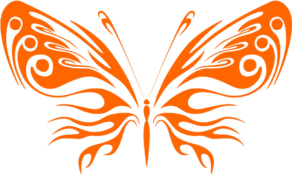 Attractive Butterfly vinyl graphic decal. Customize on line. butterflies-bflies_005