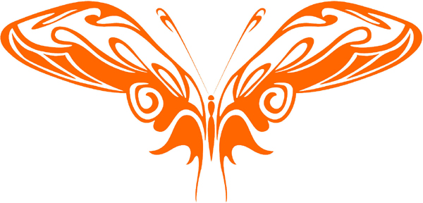 Pretty Butterfly graphic sticker you can personalize as you order. butterflies-bflies_015