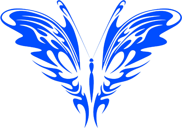 Pretty Butterfly vinyl decal. Personalize on line. butterflies-bflies_026