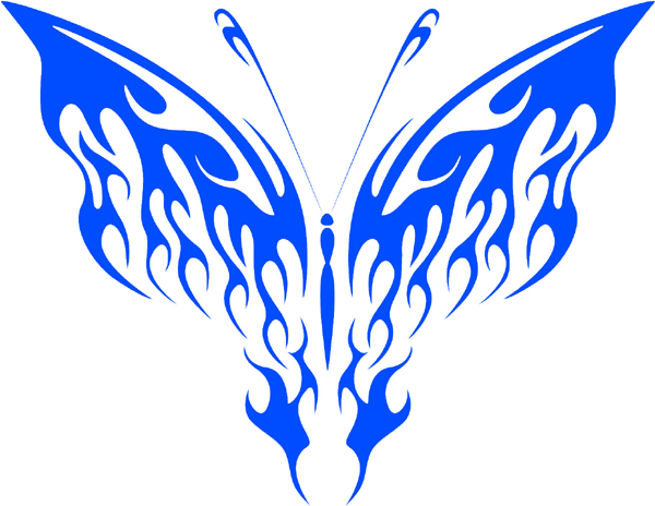Butterfly vinyl graphic sticker personalized as you order. butterflies-bflies_037
