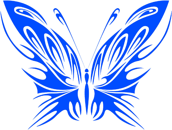 Delicate Butterfly graphic vinyl sticker. Customize on line. butterflies-bflies_040