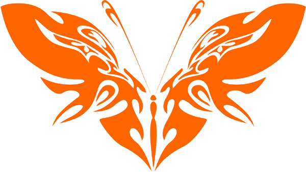Butterfly Beauty vinyl sticker. Personalize on line. butterflies-bflies_042