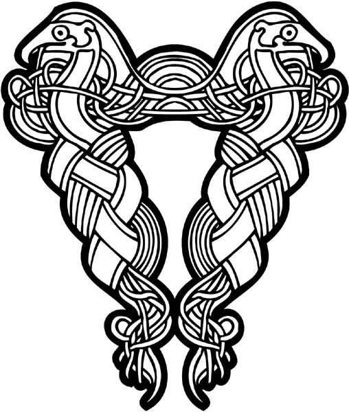 Celtic Symbol vinyl decal you can customize as you order. celtic-decal-co_0002w