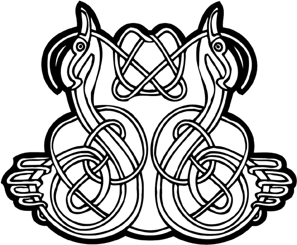 Celtic Symbol vinyl sticker. Customize on line. celtic-decal-co_0007w
