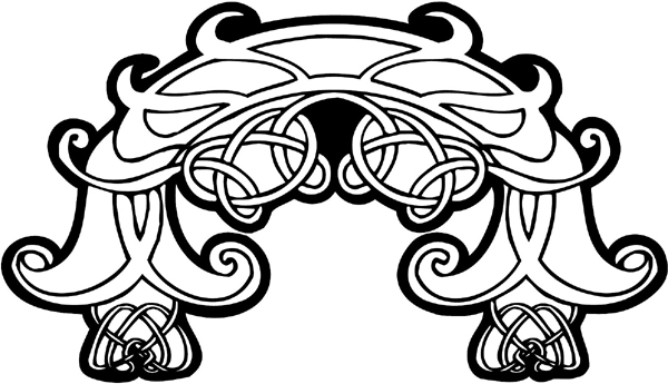 Intricate Celtic Symbol vinyl graphic decal. Personalize on line. celtic-decal-co_0029w