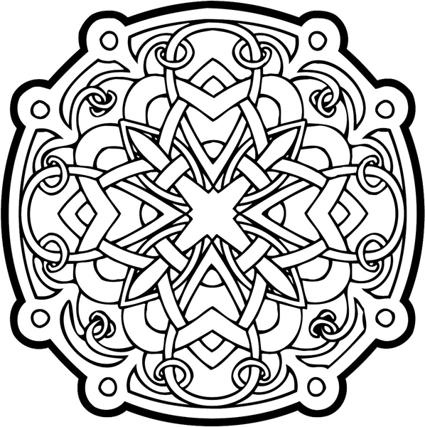 Celtic intertwined emblem vinyl decal. Customize on line. celtic-decal-co_0032w