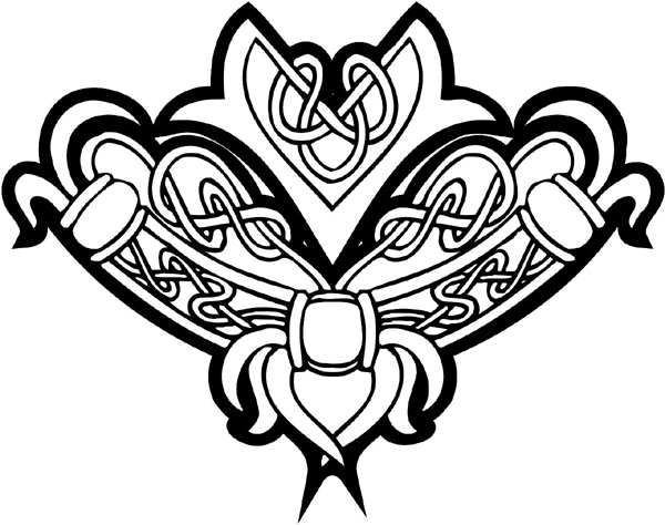 Celtic Emblem vinyl graphic decal. Customize on line. Use as a team emblem! celtic-decal-co_0034w