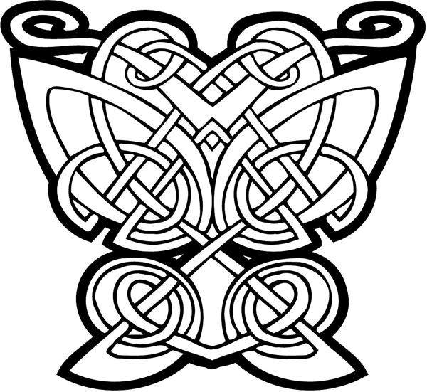 Celtic graphic sticker you can customize as you order. celtic-decal-co_0055w