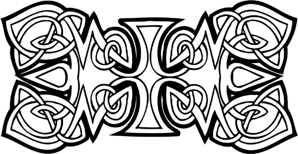 Celtic Emblem vinyl sticker. Personalize on line as you order. celtic-decal-co_0082w