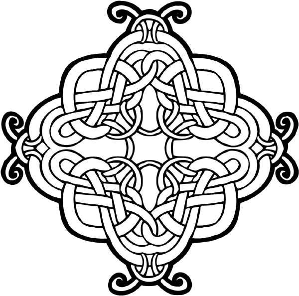Celtic woven symbol vinyl sticker. Personalize on line. celtic-decal-co_0083w