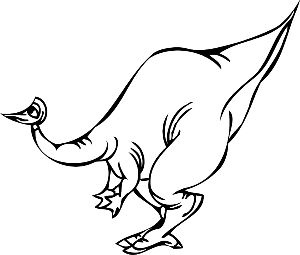 Dinosaur with little head graphic sticker customized on line. dinosaur-dino_018