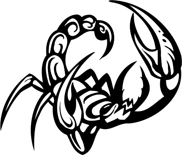 Scorpian-like Insect graphic decal you can personalize on line. insect-decal-pi_008