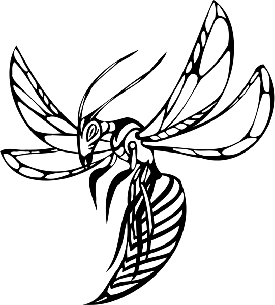 SignSpecialist.com – General Decals - Winged Insect vinyl graphic decal ...