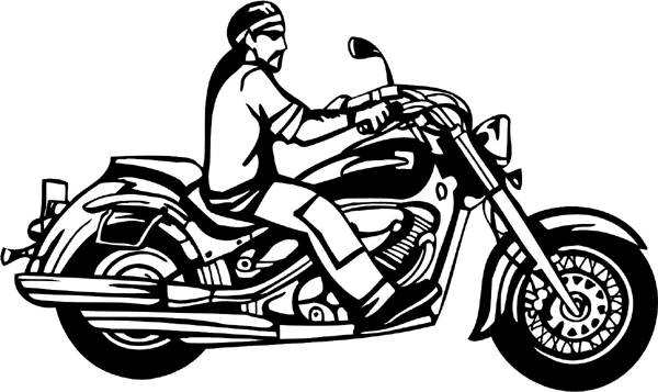 Thunder-cycle and rider graphic decal customized on line. hunder-cycle-tc_030